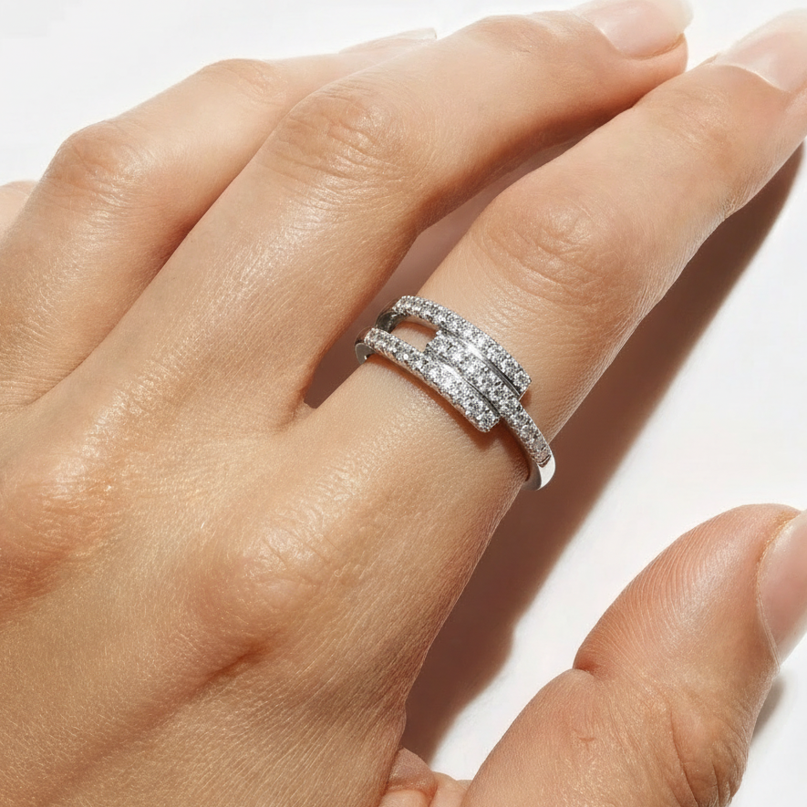 Themis Ring, Silver Fragmented